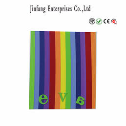 Multicolor stripe soft EVA foam sheet